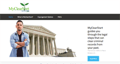 Desktop Screenshot of myclearstart.com
