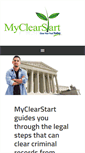 Mobile Screenshot of myclearstart.com